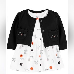 Carter’s Halloween 2-Piece Cardigan & Bodysuit Dress